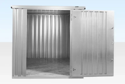 3M X 2.1M Flat Pack Storage Container – Galvanised